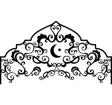 Muursticker hoofdeinde bed Arabisch - TenStickers