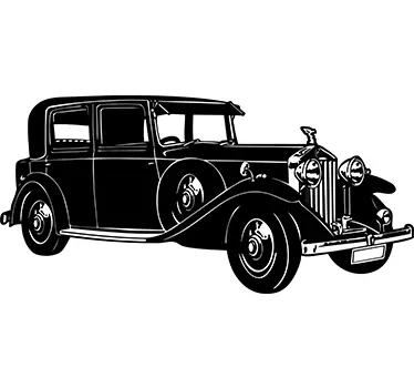 Muursticker Klassieke Rolls Royce - TenStickers