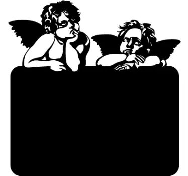 Krijtbord sticker engeltjes - TenStickers