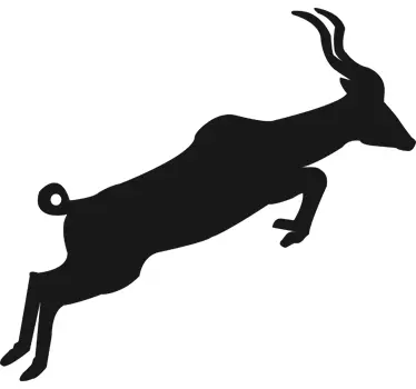 Krijtbord sticker met gazelle - TenStickers