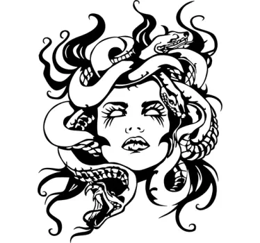 Muursticker medusa - TenStickers