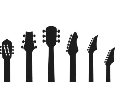 Muziek sticker gitaren - TenStickers