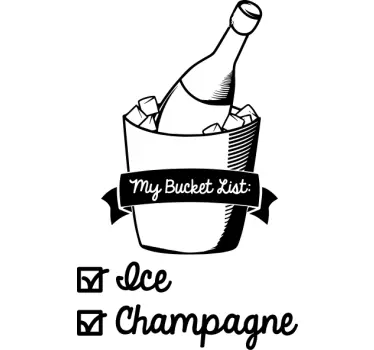 Muursticker my bucket list - TenStickers
