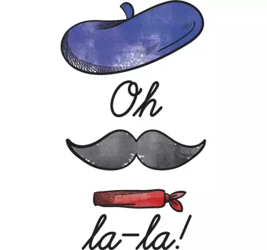 Muursticker Oh La La - TenStickers