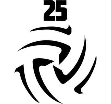 Muursticker Personaliseerbaar volleybal nummer - TenStickers
