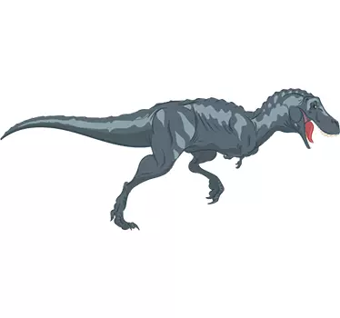 Muursticker Rennende Dinosaurus - TenStickers