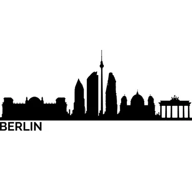 Muursticker skyline Berlijn - TenStickers