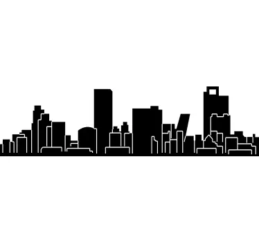 Muursticker Skyline Madrid - TenStickers