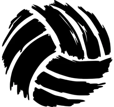 Muursticker sport volleybal bal - TenStickers