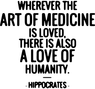 Muursticker tekst Hippocrates Medicine - TenStickers