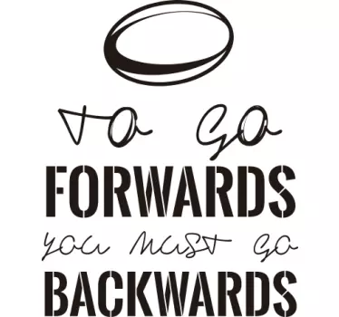 Muursticker To go forwards - TenStickers