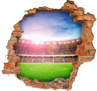 Muursticker voetbal stadion - TenStickers