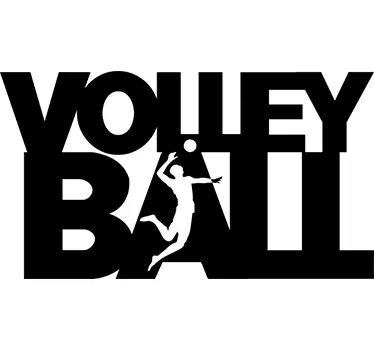 Muursticker Volley Ball - TenStickers
