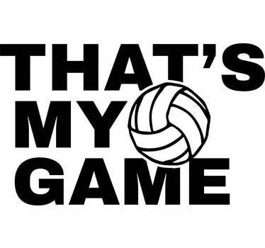 Muursticker Volleybal My Game - TenStickers