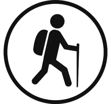 Muursticker Wandelaar - TenStickers