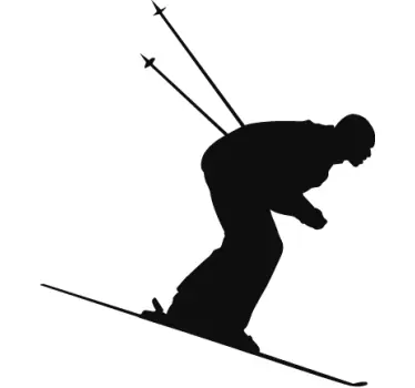 Muursticker Wintersport Skiën - TenStickers