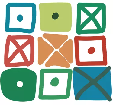 Muurstickers boter kaas en kunst - TenStickers