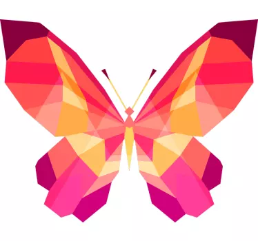 Muurstickers vlinders geometrische vlinder - TenStickers