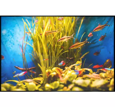 Tienerkamer muursticker zeeaquarium - TenStickers