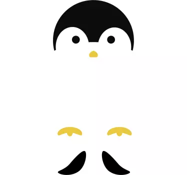 Deursticker pinguïn - TenStickers