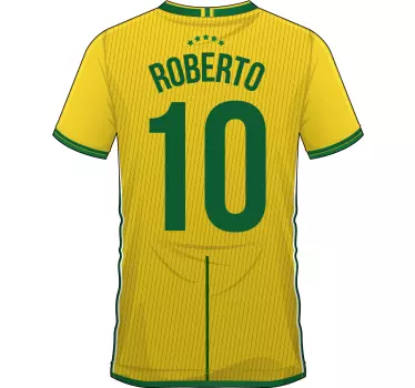 Muurstickers tienerkamer voetbal t-shirt naam - TenStickers