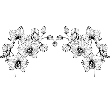Muurstickers bloemen moderne bloemen - TenStickers