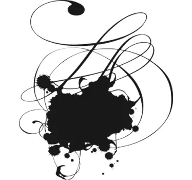 Krijtbord sticker met inkt elegant - TenStickers