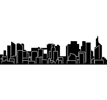 Parijs skyline sticker - TenStickers