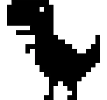 Pixel Dinosaurus Muursticker - TenStickers
