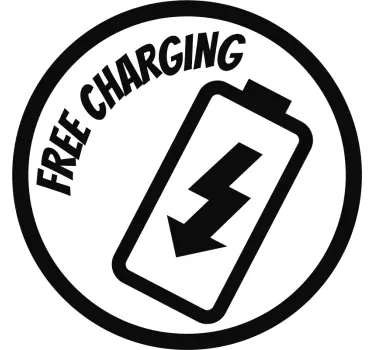 Stickers raam gratis opladen sticker - TenStickers