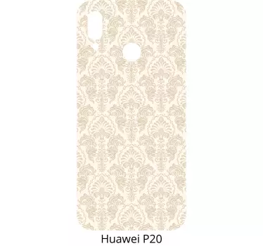 Sierlijk damastmotief huawei sticker - TenStickers