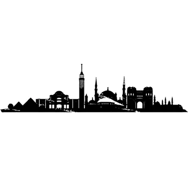 Skyline Cairo Egypte sticker! - TenStickers