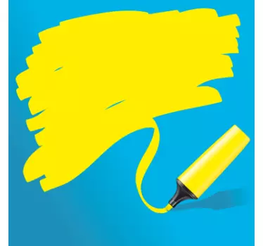 Sticker aanbieding markeerstift bedrijven - TenStickers