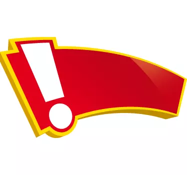 Sticker aanbieding uitroepteken - TenStickers