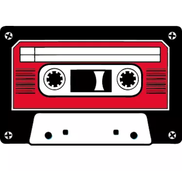 Sticker afbeelding cassette - TenStickers