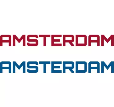 Sticker Amsterdam colors - TenStickers