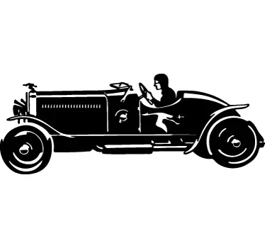 Sticker antieke raceauto - TenStickers