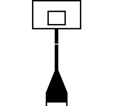 Sticker basketbal paal - TenStickers