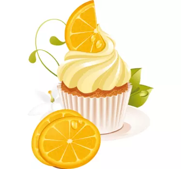 Sticker Dessert Sinaasappel - TenStickers