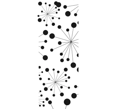 Sticker deuren abstract design - TenStickers