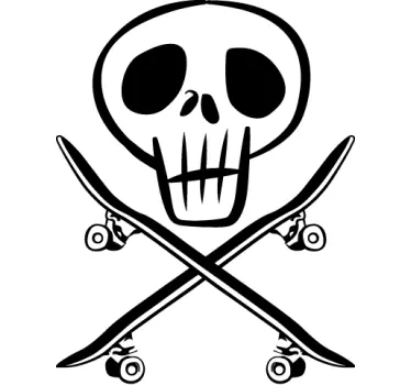 Sticker doodshoofd skateboards - TenStickers