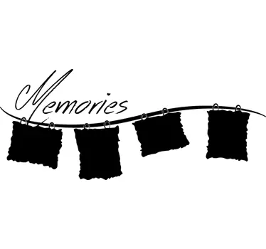 sticker fotokaders memories decoratie - TenStickers