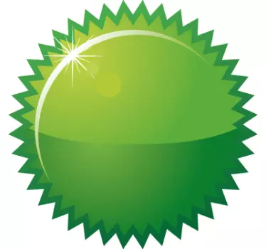 Sticker groene cirkel promotie winkel - TenStickers