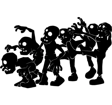 Sticker halloween zombies - TenStickers
