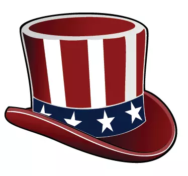 Sticker hoed Uncle Sam - TenStickers