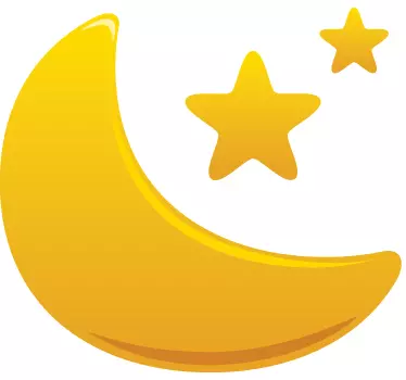 Sticker kind maan sterren - TenStickers