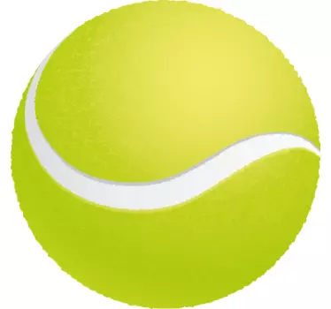Sticker kinderen tennisbal - TenStickers