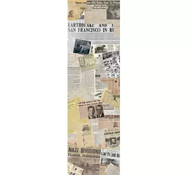 Koelkast sticker krant - TenStickers