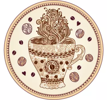 Sticker Kop koffie - TenStickers