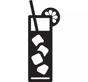 Sticker koud drankje - TenStickers